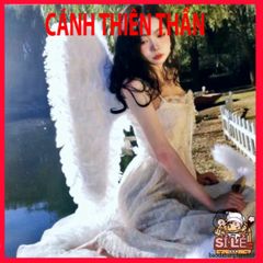Cánh Thiên Thần Trắng Cosplay - Phụ Kiện Halloween và Tiệc Tùng Với Lông Vũ Cho Người Lớn và Trẻ Em, Đủ Màu Sắc Trang Trí