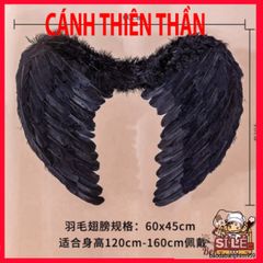Cánh Lông Vũ Cosplay Halloween Trẻ Em - Phụ Kiện Lễ Hội Độc Đáo Màu Trắng/Đen/Hồng, Hoàn Hảo Cho Hóa Trang và Chụp Ảnh