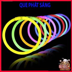 Bộ 100 Que Phát Sáng Dạ Quang Màu Sắc Kèm 100 Đầu Nối - Đồ Chơi Tiệc Tùng, Trang Trí Lễ Hội, Vòng Đeo Tay DIY An Toàn Cho Trẻ Em