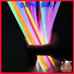 Bộ 100 Que Phát Sáng Dạ Quang Màu Sắc Kèm 100 Đầu Nối - Đồ Chơi Tiệc Tùng, Trang Trí Lễ Hội, Vòng Đeo Tay DIY An Toàn Cho Trẻ Em