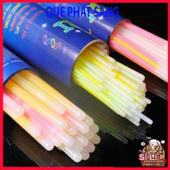 Bộ 100 Que Phát Sáng Dạ Quang Màu Sắc Kèm 100 Đầu Nối - Đồ Chơi Tiệc Tùng, Trang Trí Lễ Hội, Vòng Đeo Tay DIY An Toàn Cho Trẻ Em