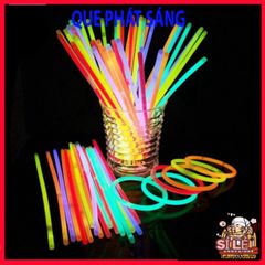 Bộ 100 Que Phát Sáng Dạ Quang Màu Sắc Kèm 100 Đầu Nối - Đồ Chơi Tiệc Tùng, Trang Trí Lễ Hội, Vòng Đeo Tay DIY An Toàn Cho Trẻ Em