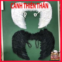 Đôi Cánh Thiên Thần Trắng Lông Vũ - Phụ Kiện Cosplay Halloween Dành Cho Bé Yêu - Chụp Hình Đẹp Mắt, Thời Trang Thiên Thần