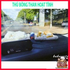 Thú Bông Mèo Trắng Lông Mềm Khử Mùi & Lọc Khi Cho Xe Ô Tô - Đồ Chơi Dễ Thương Cho Chó Mèo