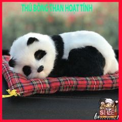 Thú Bông Mèo Trắng Lông Mềm Khử Mùi & Lọc Khi Cho Xe Ô Tô - Đồ Chơi Dễ Thương Cho Chó Mèo