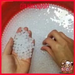 Bịch 250gr Hạt Nở Ngâm Nước Trang Trí Nhà Cửa và Bể Cá - Đàn Hồi Cao Slime Squishy 7-8 MM Thú Vị Cho Trẻ Em