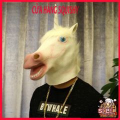 Mặt Nạ Chó Ngáo Husky Trùm Đầu - Phụ Kiện Hóa Trang Halloween, Quay Video TikTok, Cosplay Dễ Thương cho Người Yêu Thú Cưng