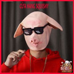 Mặt Nạ Chó Ngáo Husky Trùm Đầu - Phụ Kiện Hóa Trang Halloween, Quay Video TikTok, Cosplay Dễ Thương cho Người Yêu Thú Cưng