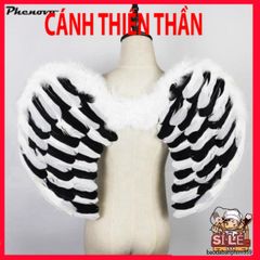 Cánh Thiên Thần Cosplay Halloween - Phụ Kiện Lông Vũ Trắng Độc Đáo Cho Tiệc Hóa Trang, Lễ Hội, Vũ Hội
