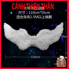 Bộ Cánh Thiên Thần Trắng Đáng Yêu - Trang Phục Hóa Trang Halloween Cho Bé với Lông Vũ và Gậy Ma Thuật - Quà Tặng Xinh Xắn