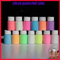 Sơn Dạ Quang 20ml [8 Màu] An Toàn, Phát Sáng Mạnh Mẽ Cho Nghệ Thuật và Trang Trí, Dễ Sử Dụng, Không Độc Hại