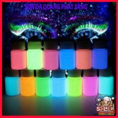 Sơn Dạ Quang 20ml [8 Màu] An Toàn, Phát Sáng Mạnh Mẽ Cho Nghệ Thuật và Trang Trí, Dễ Sử Dụng, Không Độc Hại