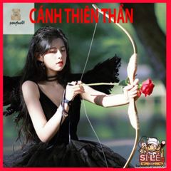 Bộ Cánh Cục Cưng Trắng Đen Lông Vũ - Trang Phục Cosplay Độc Đáo Cho Người Lớn & Trẻ Em, Quà Sinh Nhật Sáng Tạo