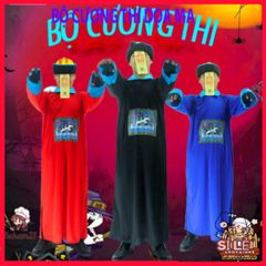 Bộ Đồ Hóa Trang Halloween - Trang Phục Cương Thi, Thầy Pháp, Diêm Vương cho Trẻ Em - Thiết Kế Huyền Bí và Độc Đáo