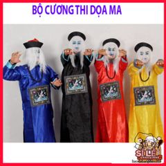 Bộ Đồ Hóa Trang Halloween - Trang Phục Cương Thi, Thầy Pháp, Diêm Vương cho Trẻ Em - Thiết Kế Huyền Bí và Độc Đáo