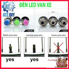 Đèn LED Neon Gắn Bánh Xe Đạp và Xe Máy - Đèn Phát Sáng Nắp Van An Toàn và Thú Vị cho Chuyến Đi Ban Đêm