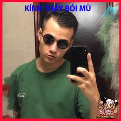 Kính Râm Gojo Satoru Mẫu Tròn Phong Cách Nam Nữ - Thần Thái Thầy Bói Mù Nobita Chất Lượng Cao, Bảo Vệ UV400