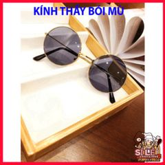 Kính Râm Gojo Satoru Mẫu Tròn Phong Cách Nam Nữ - Thần Thái Thầy Bói Mù Nobita Chất Lượng Cao, Bảo Vệ UV400