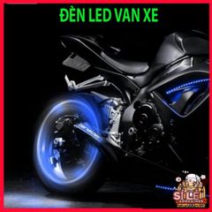 Bộ 2 Đèn Neon LED Trang Trí Xe Đạp - Đèn Cảnh Báo An Toàn Nắp Van Lốp Phát Sáng 4 Màu Sắc Rực Rỡ, Tiết Kiệm Năng Lượng, Dễ Dàng Lắp Đặt