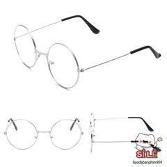 Kính tròn Nobita màu bạc - Phụ kiện thời trang cho học sinh sinh viên, phong cách năng động và hiện đại, bảo vệ mắt hiệu quả.