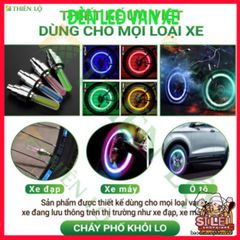 Set 2 Đèn LED Van Bánh Xe Ô Tô Xe Máy Đạp Thông Minh Từ Thiên Lộ - Chiếu Sáng Đẹp Mắt, Nhiều Màu Sắc Tùy Chọn, Dễ Dàng Lắp Đặt