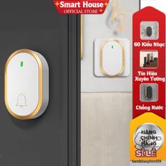 Chuông Cửa Không Dây Thông Minh - Chống Thấm Nước, Phạm Vi 300m, Âm Thanh Tùy Chọn, Tiện Ích Bảo Vệ Gia Đình