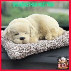 Phụ Kiện Trang Trí Xe Hơi Hình Chú Chó Dễ Thương - Gấu Bông Than Tre Hoạt Tính - Đồ Chơi Giáo Dục Cho Trẻ Em