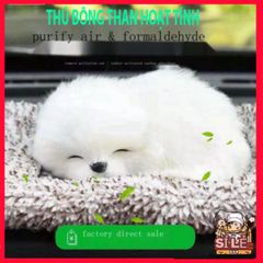 Phụ Kiện Trang Trí Xe Hơi Hình Chú Chó Dễ Thương - Gấu Bông Than Tre Hoạt Tính - Đồ Chơi Giáo Dục Cho Trẻ Em