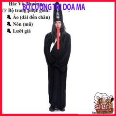 Bộ Trang Phục Halloween Hắc Bạch Vô Thường Diêm Vương Dành Cho Người Lớn - Trang Phục Cosplay Độc Đáo Cho Bữa Tiệc Hóa Trang