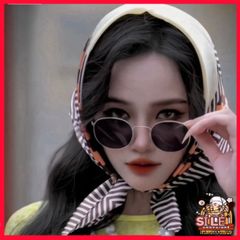 Kính Mát Retro Ulzzang TIN HIN HOT TREND - Kính Chụp Hình Vintage Phong Cách Nobita, Phụ Kiện Thời Trang Đi Biển  cho Nữ