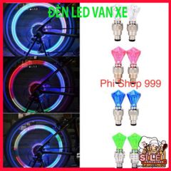 Đèn Led Trang Trí Gắn Chân Van Xe Đạp & Xe Máy - Phát Sáng Thời Trang Nắp Van Bike & Motorcycle Decor