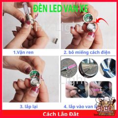 Đèn LED Chân Van Xe Đạp & Xe Máy Phát Sáng Khi Di Chuyển - Phụ Kiện An Toàn & Thời Trang Cho Tất Cả Người Lái Xe