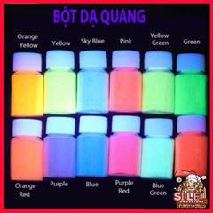Bột Dạ Quang Nhuộm Resin Phát Sáng - 12 Màu Sắc Rực Rỡ Cho Trang Sức, Nghệ Thuật & Nail - 20g Hũ Tỏa Sáng Trong Đêm