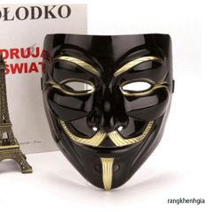 Mặt Nạ Hacker Anonymous Siêu Ngầu - Phụ Kiện Hóa Trang Cosplay Độc Đáo (Vàng, Bạc, Đen, Trắng) cho Tiệc Tùng và Sự Kiện