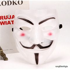 Mặt Nạ Hacker Anonymous Siêu Ngầu - Phụ Kiện Hóa Trang Cosplay Độc Đáo (Vàng, Bạc, Đen, Trắng) cho Tiệc Tùng và Sự Kiện