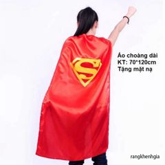 Áo Choàng Siêu Nhân Dành Cho Người Lớn Kèm Mặt Nạ - Trang Phục Hóa Trang Cho Tiệc, Sự Kiện và Festivál Tối Thứ Bảy