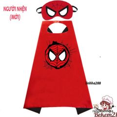 Áo Choàng Nhập Vai Siêu Anh Hùng Spiderman & Iron Man - Thời Trang Trẻ Em Chất Liệu Cotton An Toàn cho Bé 2-8 Tuổi