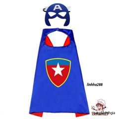 Áo Choàng Nhập Vai Siêu Anh Hùng Spiderman & Iron Man - Thời Trang Trẻ Em Chất Liệu Cotton An Toàn cho Bé 2-8 Tuổi