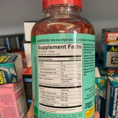 Dầu Cá Alaska Kirkland Signature Wild Alaskan Fish Oil 1400mg 230 Viên - Hỗ Trợ Tim Mạch, Omega-3, Vitamin A và D