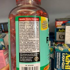 Dầu Cá Alaska Kirkland Signature Wild Alaskan Fish Oil 1400mg 230 Viên - Hỗ Trợ Tim Mạch, Omega-3, Vitamin A và D