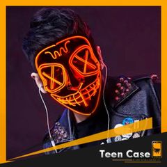 Mặt Nạ Hóa Trang LED Phát Sáng Đa Màu Hacker - Halloween & Trung Thu 2024, An Toàn, Thích Hợp Mọi Lứa Tuổi - Teencase