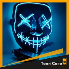 Mặt Nạ Hóa Trang LED Phát Sáng Đa Màu Hacker - Halloween & Trung Thu 2024, An Toàn, Thích Hợp Mọi Lứa Tuổi - Teencase