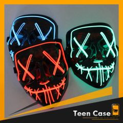 Mặt Nạ Hóa Trang LED Phát Sáng Đa Màu Hacker - Halloween & Trung Thu 2024, An Toàn, Thích Hợp Mọi Lứa Tuổi - Teencase