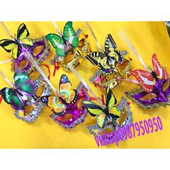 Mặt Nạ Hóa Trang Lông Vũ - Phụ Kiện Thời Trang Độc Đáo Cho Tiệc Halloween và Sự Kiện, Có Loại Có Đèn và Không Đèn