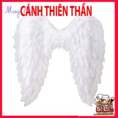 Cánh Thiên Thần Lông Vũ Trắng Dễ Thương - Phụ Kiện Hóa Trang Halloween 3D Cho Trẻ Em và Người Lớn, Quà Tặng Ý Nghĩa