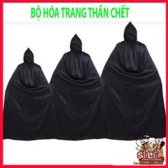 Bộ Trang Phục Thần Chết Halloween - Y Phục Hóa Trang Nam Nữ, Đẳng Cấp với Mặt Nạ và Găng Tay - Thời Trang Ma Quái ấn Tượng