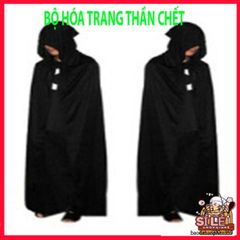 Bộ Trang Phục Thần Chết Halloween - Y Phục Hóa Trang Nam Nữ, Đẳng Cấp với Mặt Nạ và Găng Tay - Thời Trang Ma Quái ấn Tượng
