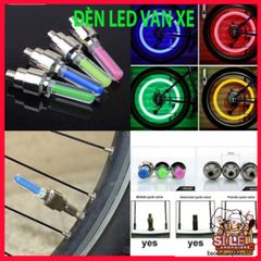 Bộ 2 Đèn LED Gắn Van Bánh Xe Đạp, Xe Máy, Ô Tô - Phát Sáng Nắp Van Xe Độc Đáo, Màu Sắc Tùy Chọn Cho Phương Tiện của Bạn