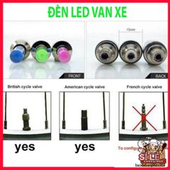 Bộ 2 Đèn LED Gắn Van Bánh Xe Đạp, Xe Máy, Ô Tô - Phát Sáng Nắp Van Xe Độc Đáo, Màu Sắc Tùy Chọn Cho Phương Tiện của Bạn