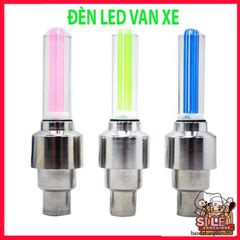 Đèn LED Gắn Van Bánh Xe Đạp, Xe Máy, Ô Tô - Phụ Kiện Chiếu Sáng Tự Động, Chống Nước, An Toàn Trong Điều Kiện Thiếu Sáng